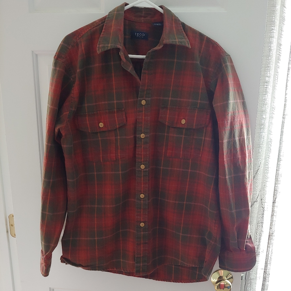 Men's IZOD plaid button shirt